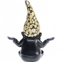 Déco nain noir fleurs zen 19cm Kare Design