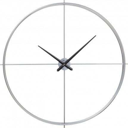 Horloge murale Simple Pure 95cm argentée Kare Design