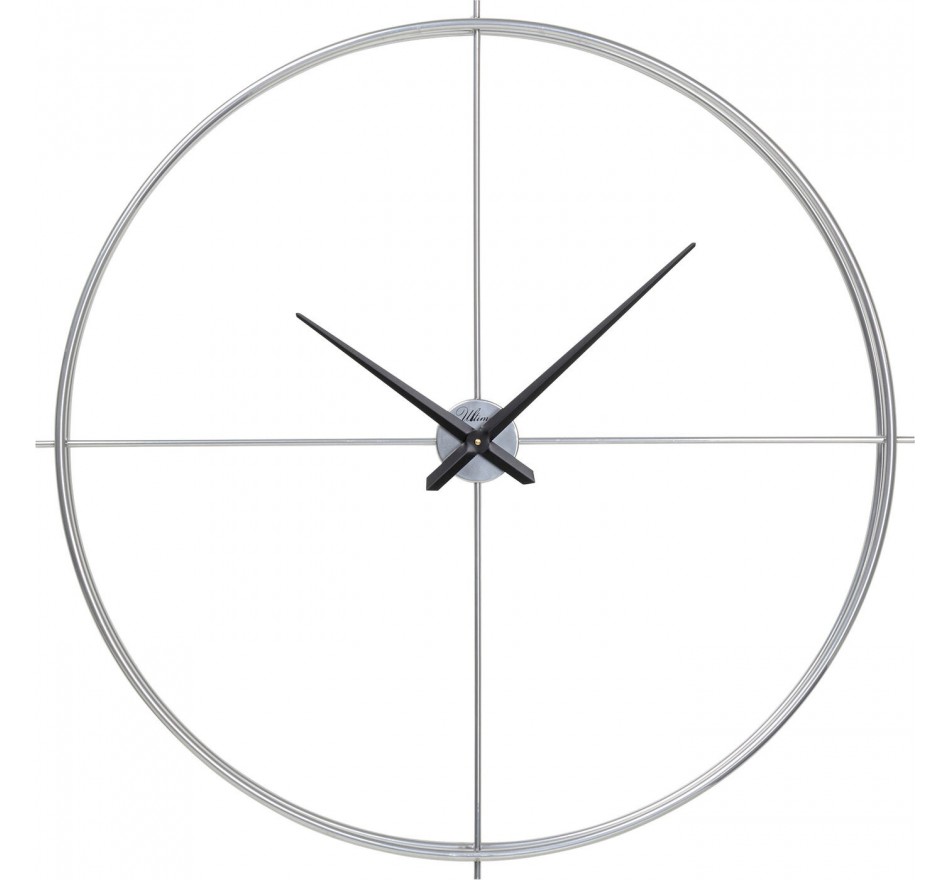 Horloge murale argenté 95cm Kare Design
