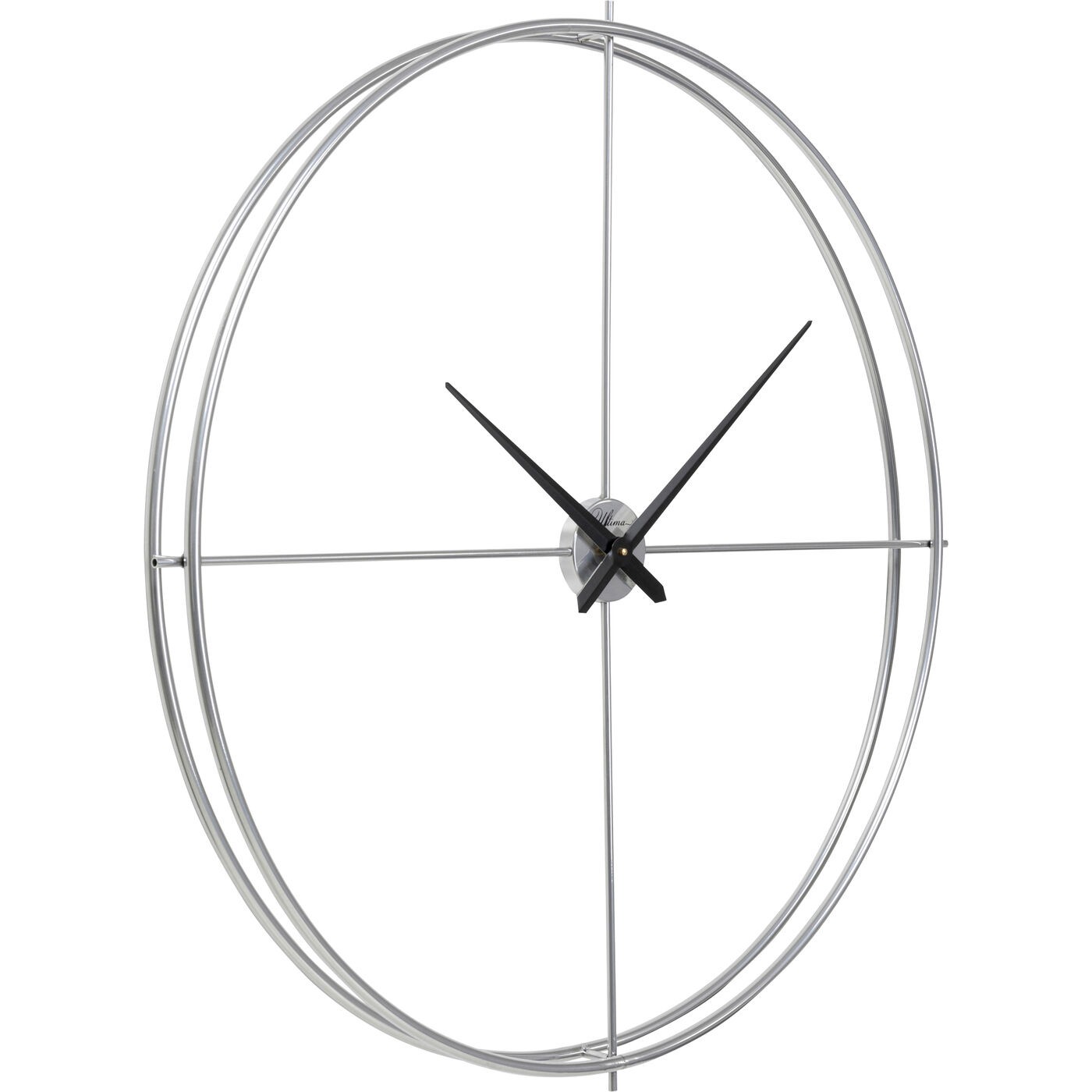 Horloge murale Simple Pure 95cm argentée Kare Design