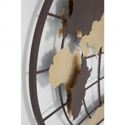 Applique murale Grid carte du monde LED Kare Design