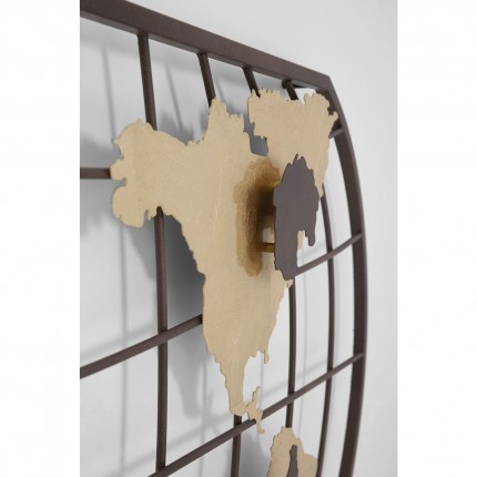 Applique murale Grid carte du monde LED Kare Design