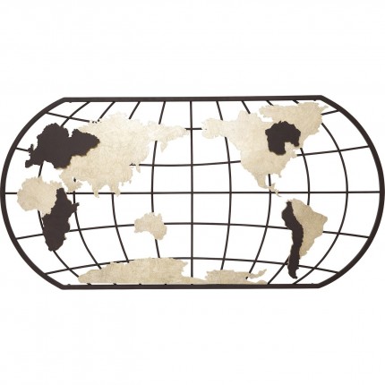 Applique murale Grid carte du monde LED Kare Design
