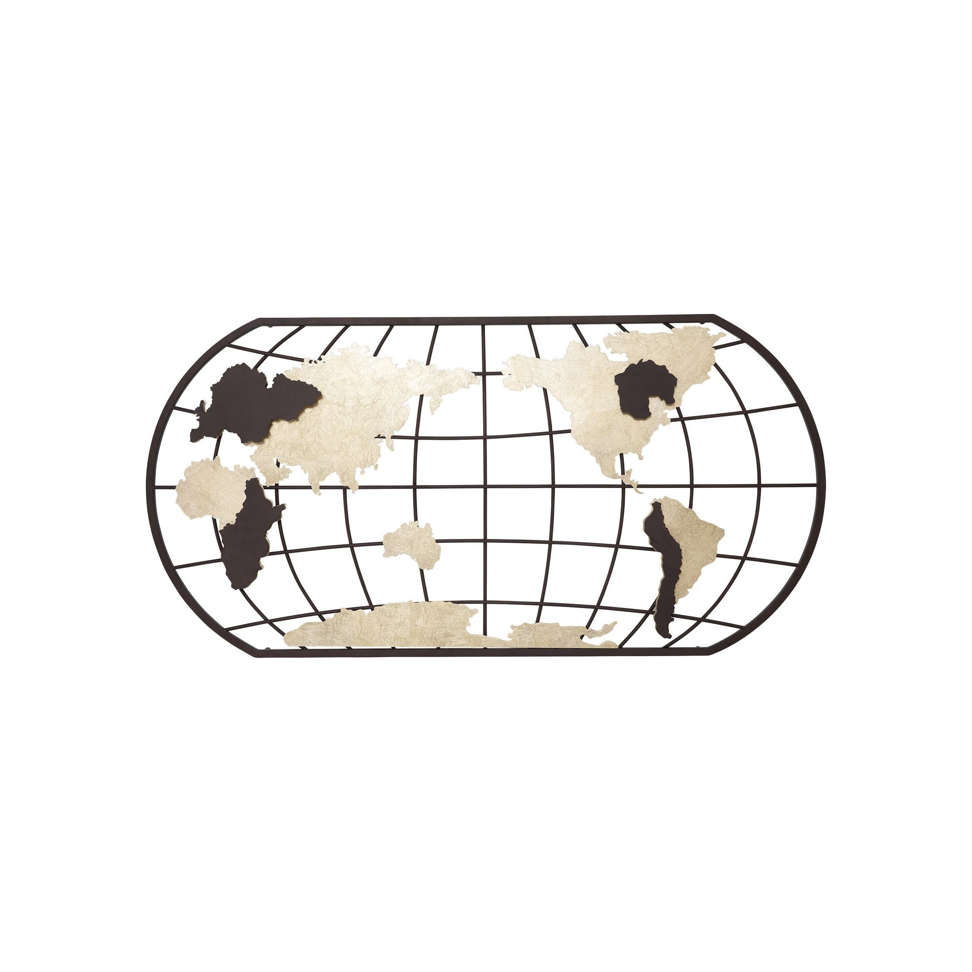 Applique murale Grid carte du monde LED Kare Design