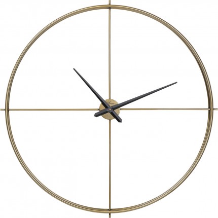 Horloge murale Simple Pure laiton 95cm Kare Design