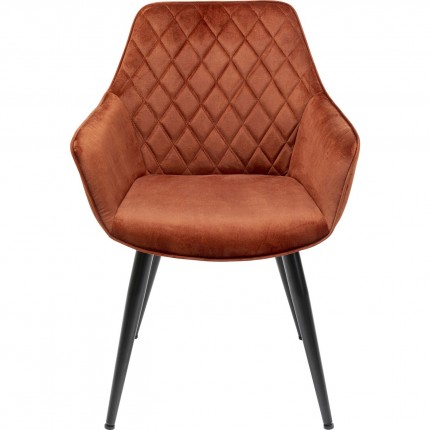 Chaise avec accoudoirs Harry orange Kare Design