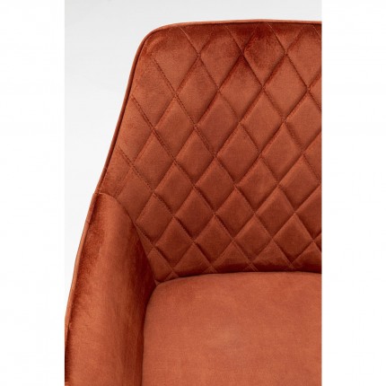 Chaise avec accoudoirs Harry orange Kare Design