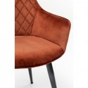 Chaise avec accoudoirs Harry orange Kare Design