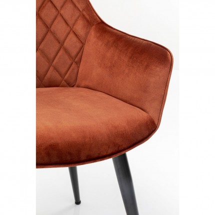 Chaise avec accoudoirs Harry orange Kare Design