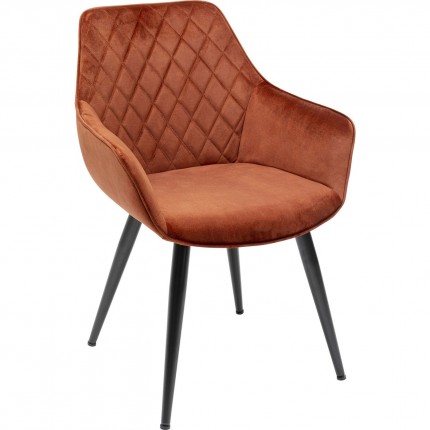 Chaise avec accoudoirs Harry orange Kare Design