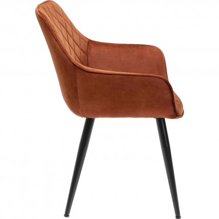 Chaise avec accoudoirs Harry orange Kare Design