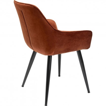 Chaise avec accoudoirs Harry orange Kare Design