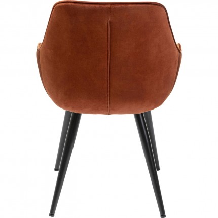 Chaise avec accoudoirs Harry orange Kare Design