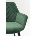 Chaise avec accoudoirs Harry vert Kare Design