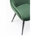Chaise avec accoudoirs Harry vert Kare Design