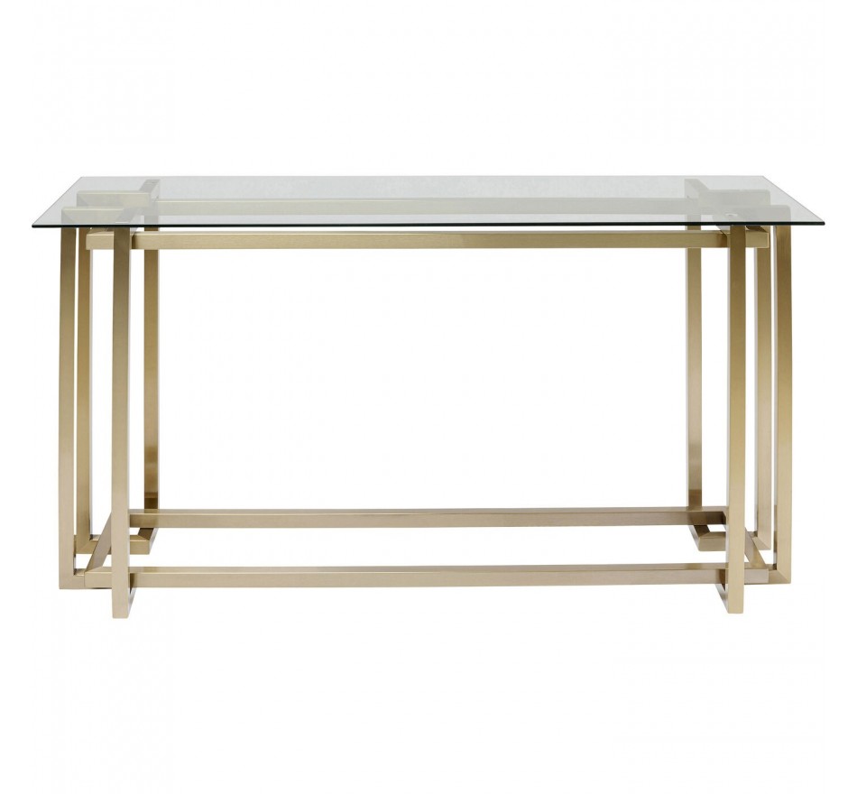 Console Clara dorée 145x76cm Kare Design