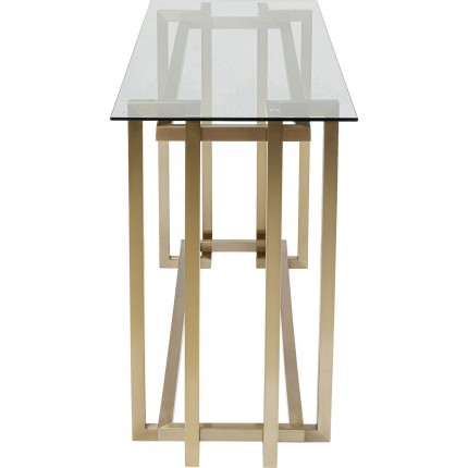 Console Clara dorée 145x76cm Kare Design