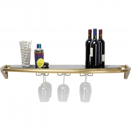 Etagère murale Treviso doré 120x10cm Kare Design