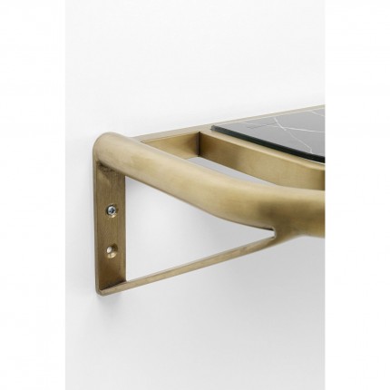 Etagère murale Treviso doré 120x10cm Kare Design