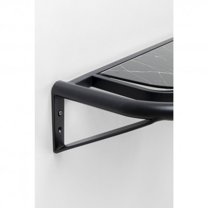 Etagère murale Treviso noir 120x10cm Kare Design