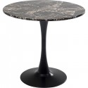 Table Schickeria 80cm effet marbre noir  Kare Design
