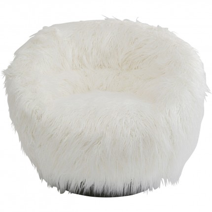 Fauteuil pivotant Fiffy blanc Kare Design