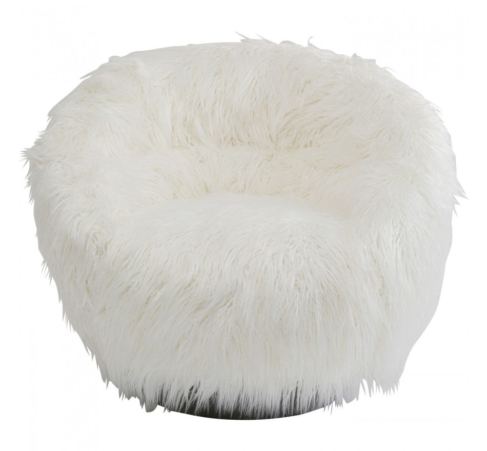 Fauteuil pivotant Fiffy blanc Kare Design