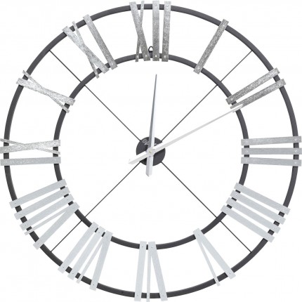 Horloge murale Nevio argenté 95cm Kare Design Horloge murale Nevio argenté 95cm Kare Design