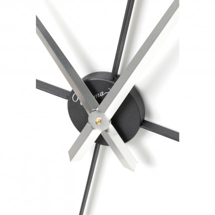 Horloge murale Nevio argenté 95cm Kare Design