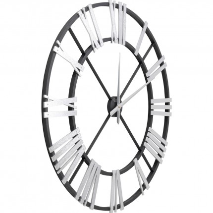 Horloge murale Nevio argenté 95cm Kare Design