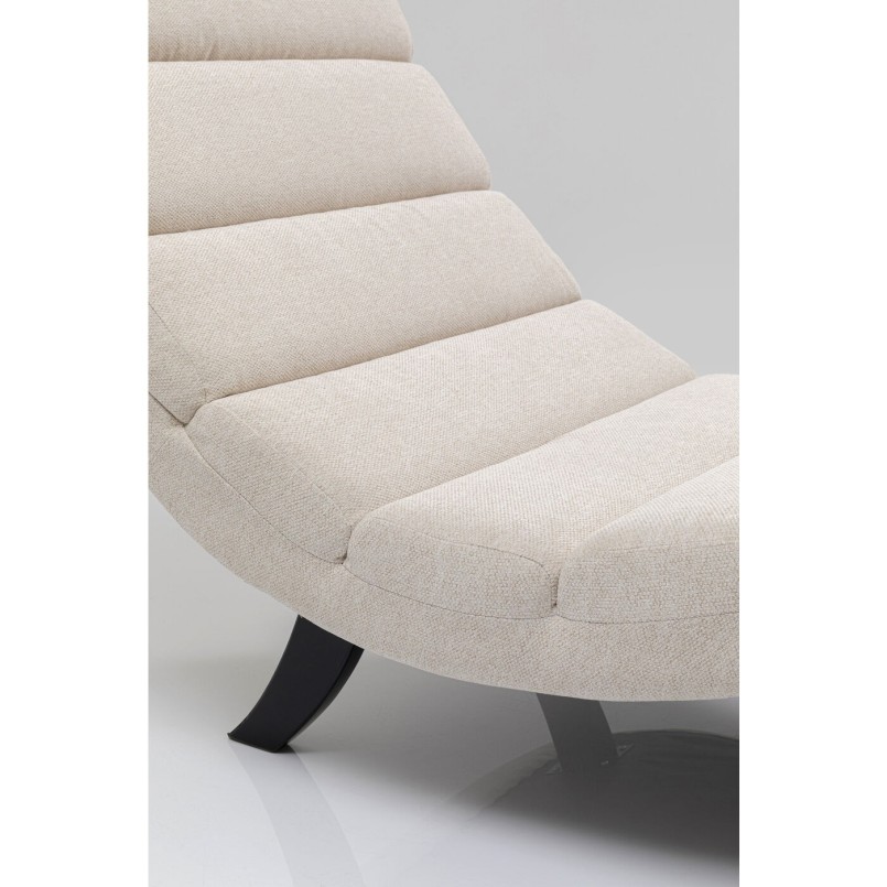 Chaise longue Balou crème 190cm Kare Design