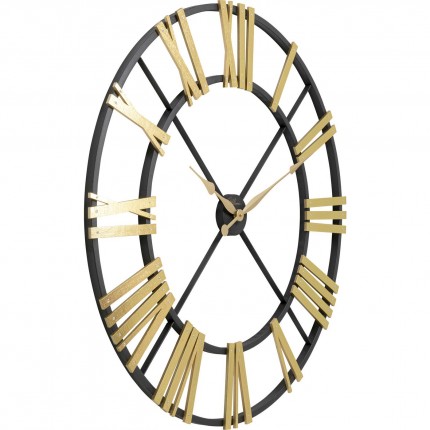Horloge murale Nevio laiton 95cm Kare Design