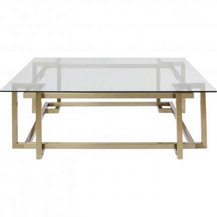 Table basse Clara 120x120cm dorée Kare Design