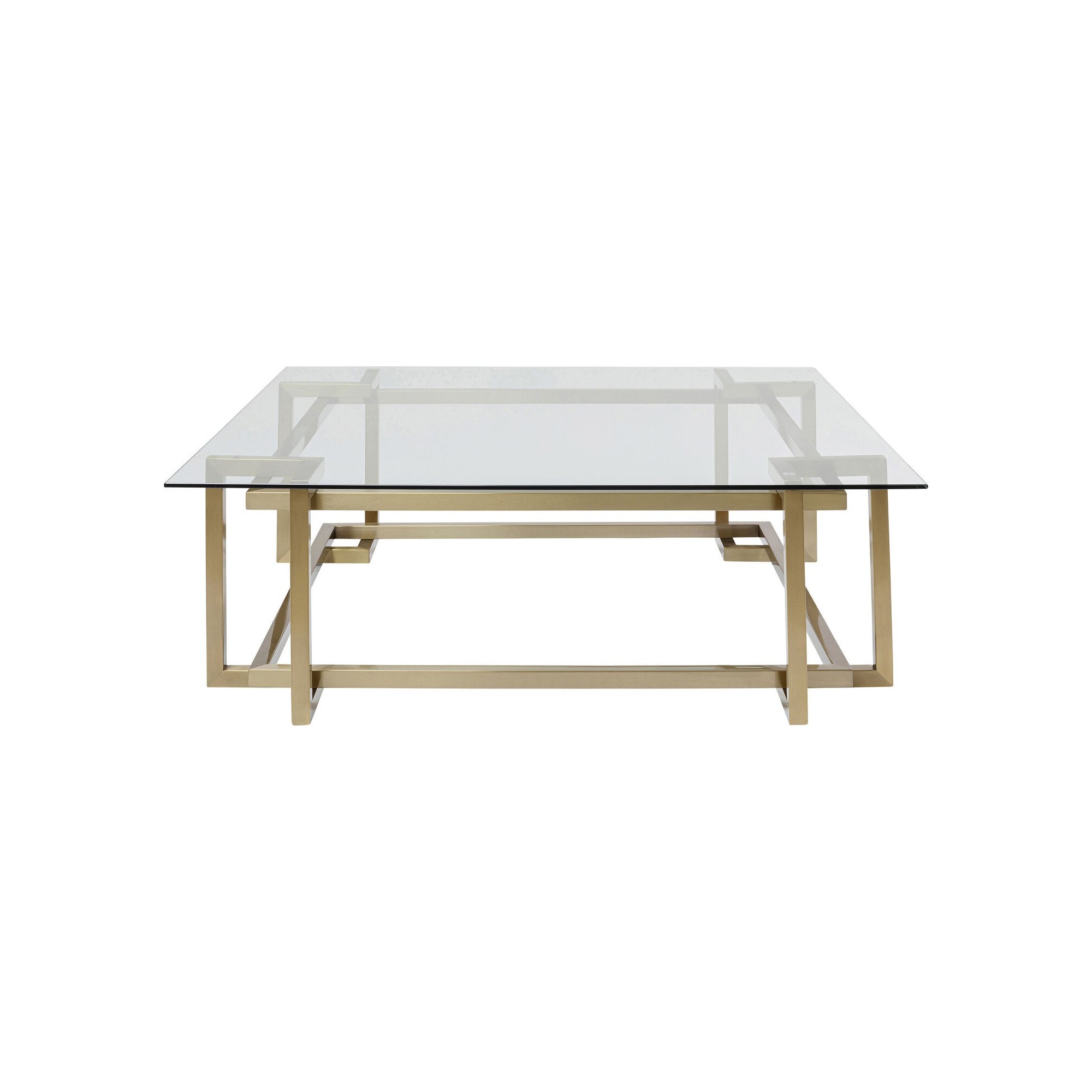 Table basse Clara dorée 120x120cm Kare Design