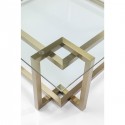 Table basse Clara dorée 120x120cm Kare Design