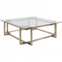 Table basse Clara dorée 120x120cm Kare Design