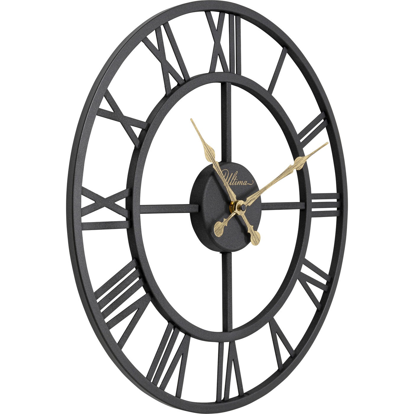 Horloge murale Roman 41cm noire Kare Design