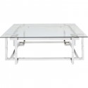 Table basse Clara argentée 120x120cm Kare Design
