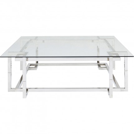 Table basse Clara 120x120cm argentée Kare Design