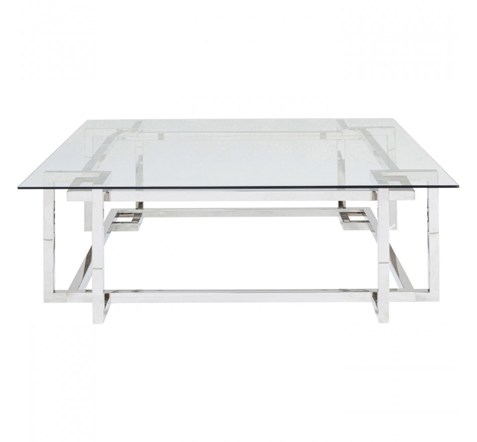 Table basse Clara argentée 120x120cm Kare Design