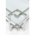 Table basse Clara argentée 120x120cm Kare Design