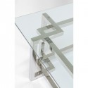 Table basse Clara argentée 120x120cm Kare Design