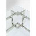 Table basse Clara argentée 120x120cm Kare Design