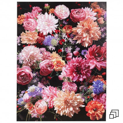 Tableau Touched bouquet de fleurs roses Kare Design