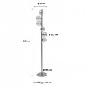 Lampadaire Scal Balls 160cm chrome Kare Design