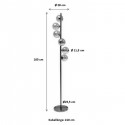 Lampadaire Scal Balls 160cm noir Kare Design