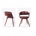 Chaise avec accoudoirs Monaco nougat Kare Design