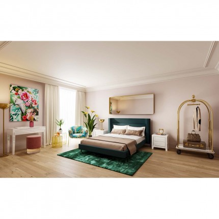 Wall Mirror Curve rectangular 200x70cm brass Kare Design