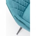 Chaise avec accoudoirs Harry bleue Kare Design