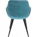 Chaise avec accoudoirs Harry bleue Kare Design